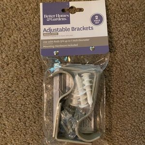 Better Home and Gardens Silver Adjustable Brackets